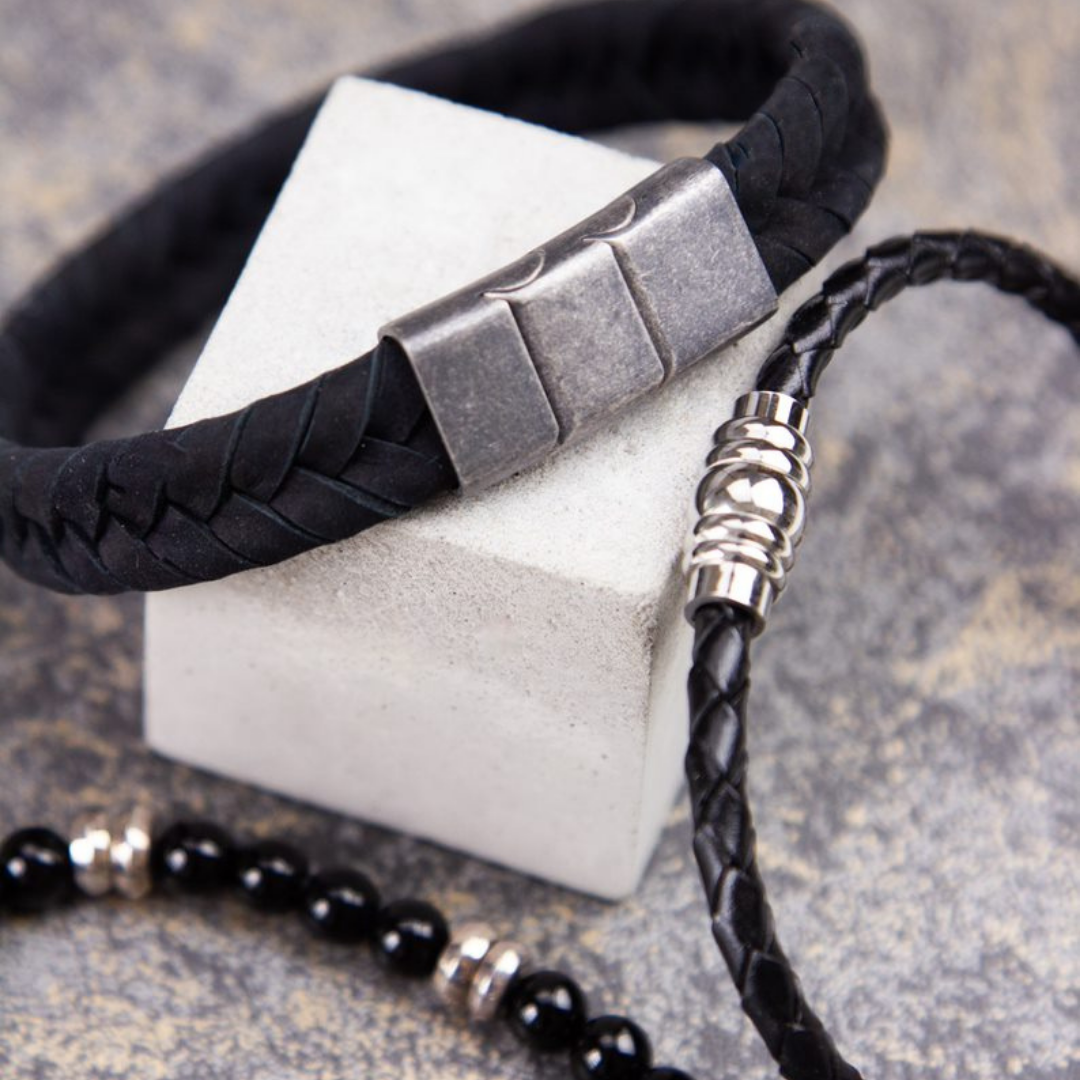 Hamsa Hand Bracelet, Adjustable Black Hamsa Bracelet for Men - Hamsa Men,  Boyfriend Gift, Valentines Day Gift for Him, Gifts for Him