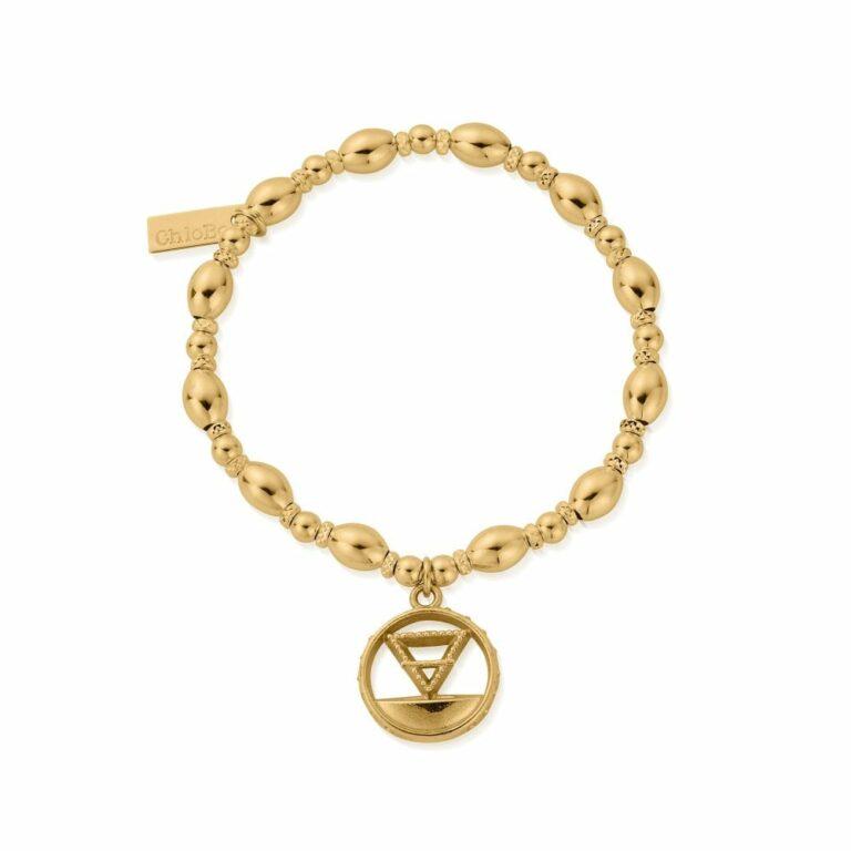 The Sacred Earth Collection's Gold Bracelet with Triangular 'Earth' Bracelet