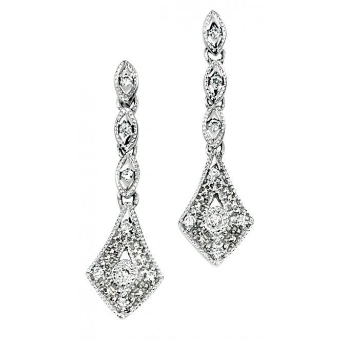 joshua james precious 9ct white gold diamond vintage drop earrings p13547 32892 medium