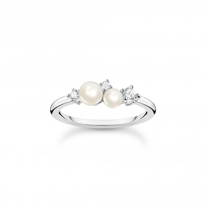 thomas sabo silver with white zirconia freshwater pearls ring p21603 64566 medium 1