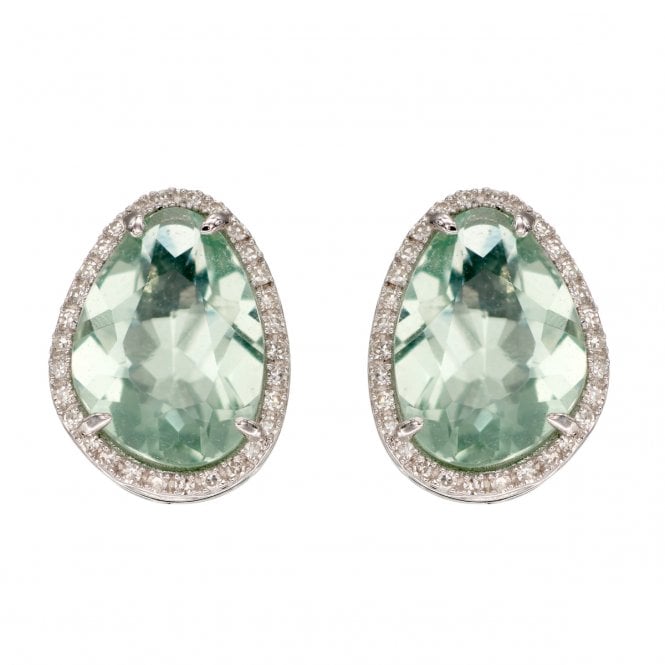 joshua james precious 9ct white gold with green fluorite diamond stud earrings p19234 54198 medium