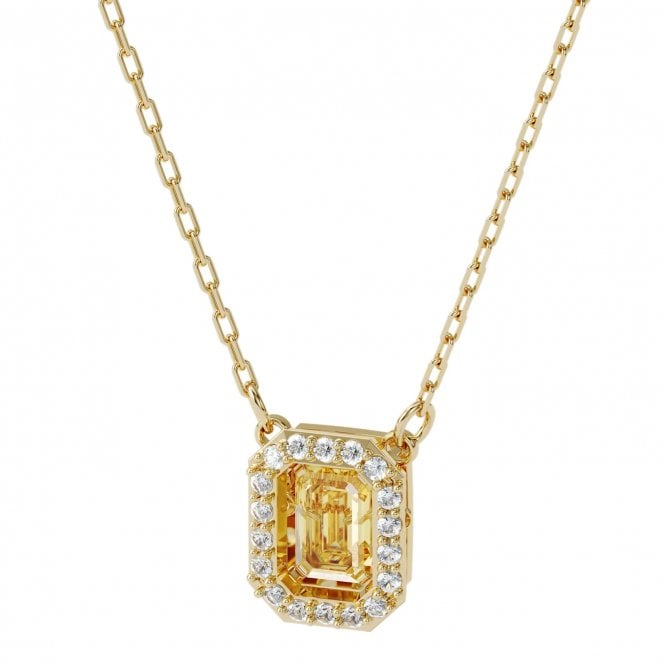 millenia gold tone plated yellow swarovski zirconia square necklace p21219 62018 medium