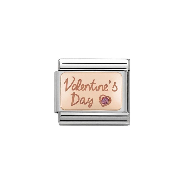 nomination classic rose gold red cz valentines day charm p11789 28819 image
