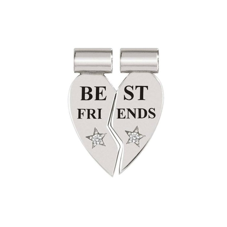 nomination seimia silver white cz best friends split pendant p16546 37420 image