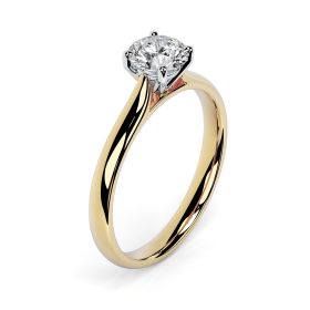 Mila 0.50ct G/VS2 Brilliant Diamond 18ct Yellow Gold & Platinum Ring