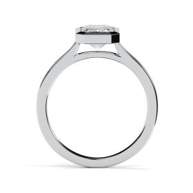 Alyssa 18ct White Gold Engagement Ring Emerald