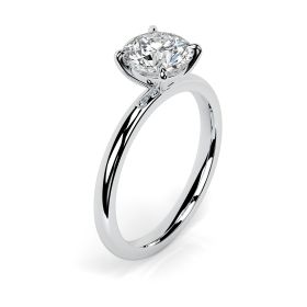 Charlotte Platinum Engagement Ring Round