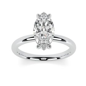 Charlotte Platinum Engagement Ring Marquise