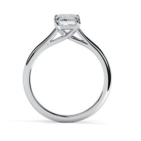 Florence Platinum Engagement Ring Emerald