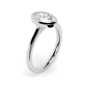 Alyssa Platinum Engagement Ring Oval
