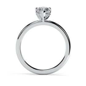 Charlotte Hidden Halo Platinum Engagement Ring Pear