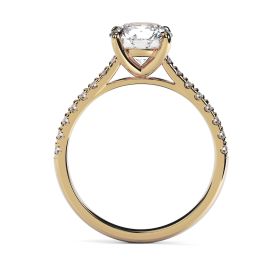 Kiera Scallop 18ct Yellow Gold Engagement Ring Round