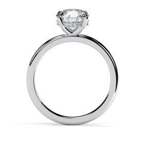 Charlotte Hidden Halo 18ct White Gold Engagement Ring Round