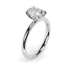 Charlotte Platinum Engagement Ring Oval