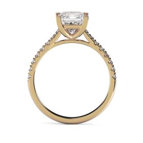 Kiera Scallop 18ct Yellow Gold Engagement Ring Princess