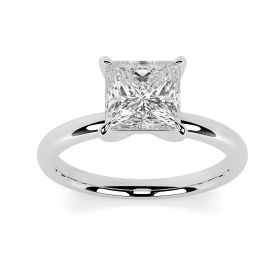 Charlotte 18ct White Gold Engagement Ring Princess Cut