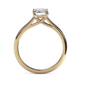 Florence 18ct Yellow Gold Engagement Ring Emerald