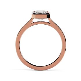 Alyssa 18ct Rose Gold Engagement Ring Emerald