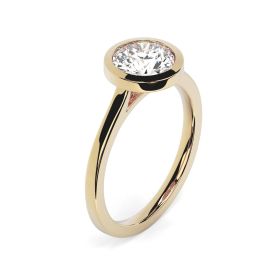 Alyssa 18ct Yellow Gold Engagement Ring Round
