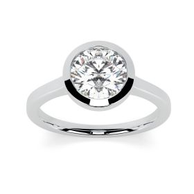 Alyssa 18ct White Gold Engagement Ring Round