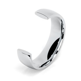 Platinum 6mm Cushion Wedding Ring