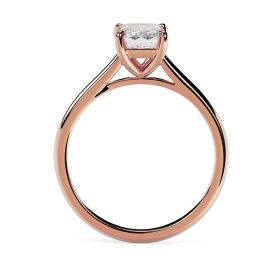 Kiera 18ct Rose Gold Engagement Ring Emerald