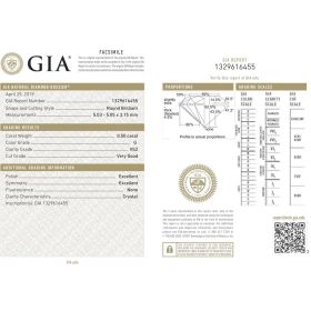 Adeline 0.50ct G/VS2 Brilliant Diamond 18ct Yellow Gold Ring