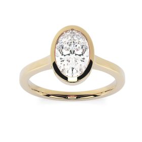 Alyssa 18ct Yellow Gold Engagement Ring Oval