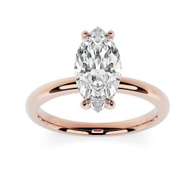 Charlotte 18ct Rose Gold Engagement Ring Marquise