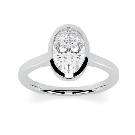 Alyssa Platinum Engagement Ring Oval