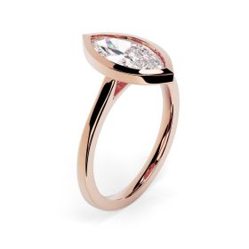 Alyssa 18ct Rose Gold Engagement Ring Marquise
