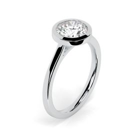 Alyssa 18ct White Gold Engagement Ring Round
