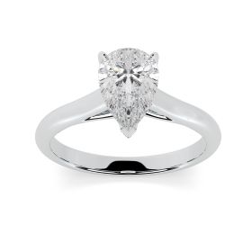 Florence Platinum Engagement Ring Pear