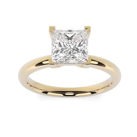 Charlotte 18ct Yellow Gold Engagement Ring Princess Cut