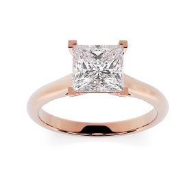 Florence 18ct Rose Gold Engagement Ring Princess