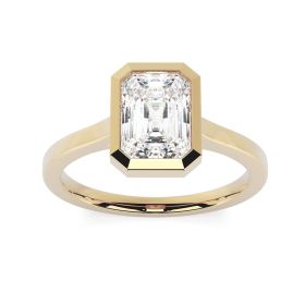 Alyssa 18ct Yellow Gold Engagement Ring Emerald