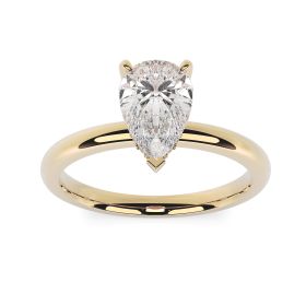 Charlotte Hidden Halo 18ct Yellow Gold Engagement Ring Pear