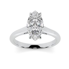 Florence 18ct White Gold Engagement Ring Marquise