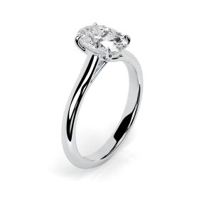 Florence Platinum Engagement Ring Oval