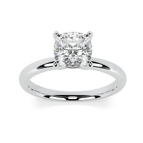 Charlotte Platinum Engagement Ring Cushion