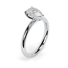 Charlotte Platinum Engagement Ring Pear