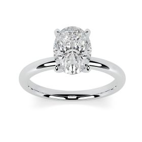 Charlotte Platinum Engagement Ring Oval