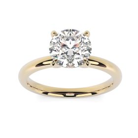 Charlotte 18ct Yellow Gold Engagement Ring Round