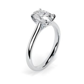 Kiera Platinum Engagement Ring Oval