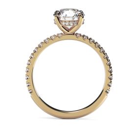 Charlotte Scallop 18ct Yellow Gold Engagement Ring Round