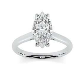Kiera 18ct White Gold Engagement Ring Marquise