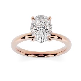 Charlotte 18ct Rose Gold Engagement Ring Oval