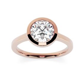Alyssa 18ct Rose Gold Engagement Ring Round