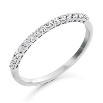 Side view of Coral Platinum 0.25ct Ring