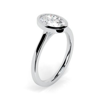 Alyssa Platinum Engagement Ring Oval